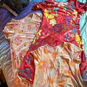 Girls size 10/12 Lularoe Dress Bundle (3)